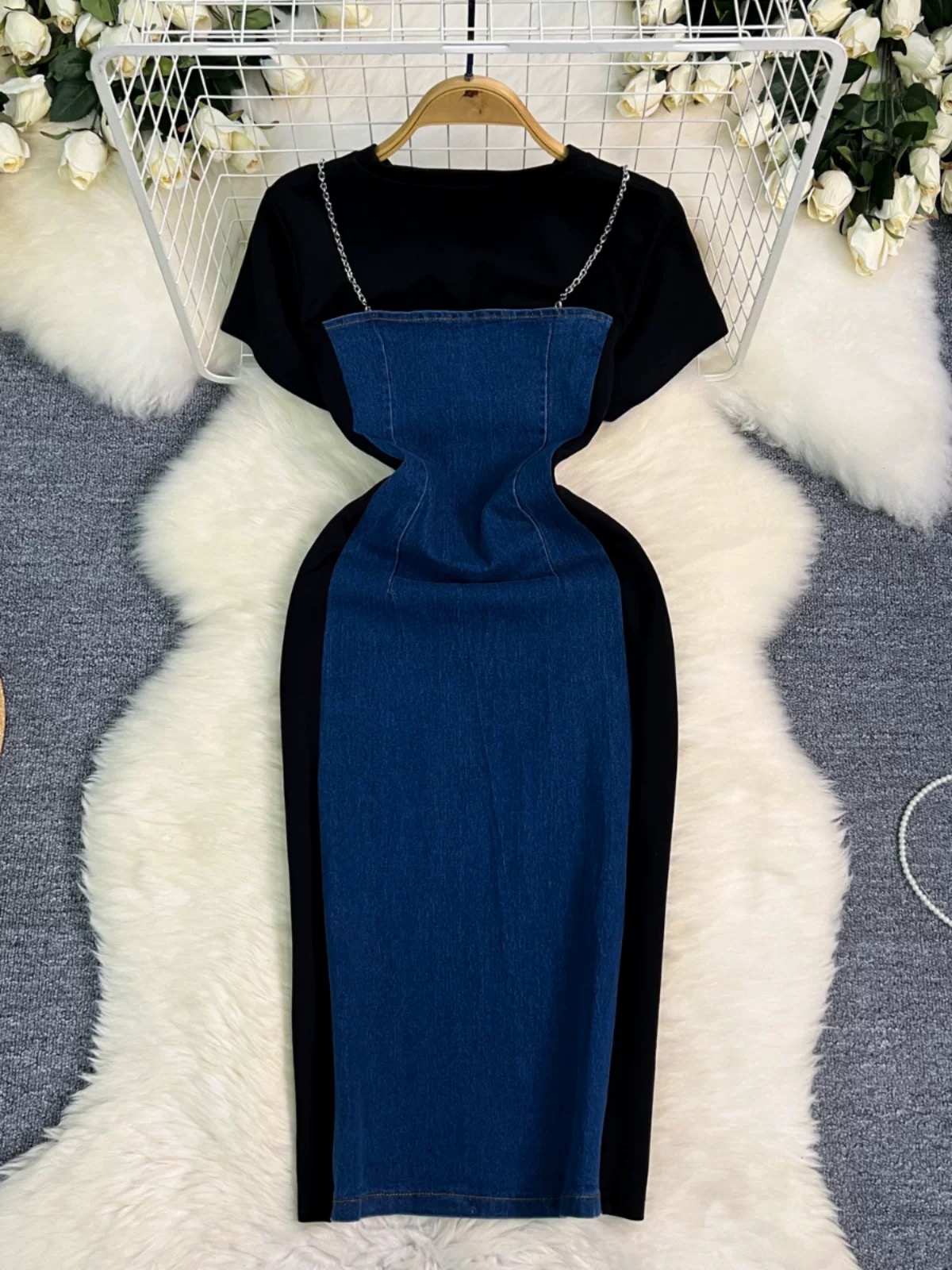 Reminder denim dress DBC56 images